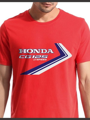 Camiseta camisa moto honda cg 125 1985 100% algodão