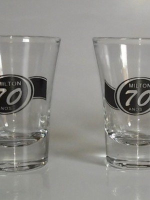 Copo de vidro dose shot personalizado