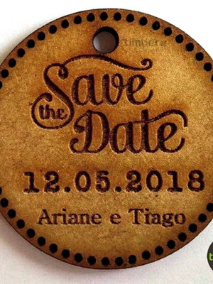 Mini tag em mdf - personalizada