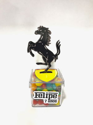Aplique ferrari 3d - 9cm