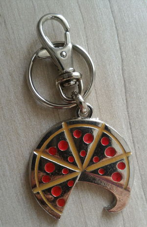 Chaveiro abridor pizza