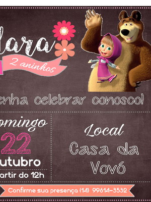 Convite digital aniversário