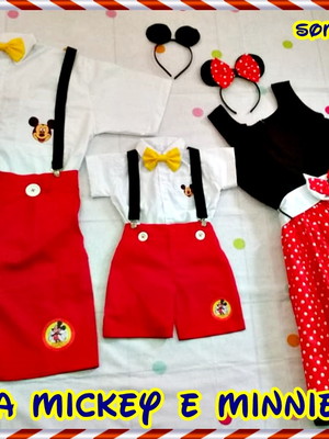 Kit família mickey e minnie
