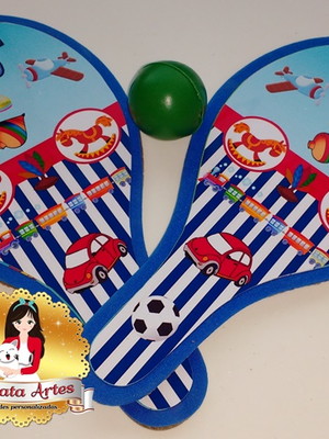 Raquetes de ping pong tema brinquedos
