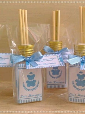 Lembrancinha chá de bebê difusor de aromas 40 ml