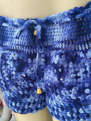 Short de crochê plus size gg