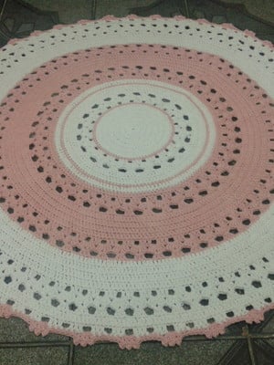 Tapete redondo croche 1 metro