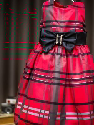 Vestido infantil xadrez vermelho