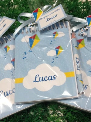 Bloquinhos pipa com mini lápis