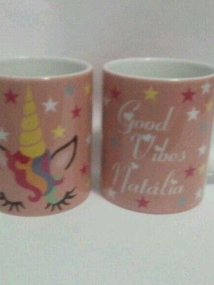 Caneca personalizadaunicórnio good vibes