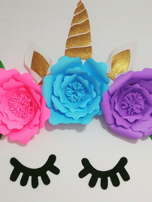 Decoração parede unicornio