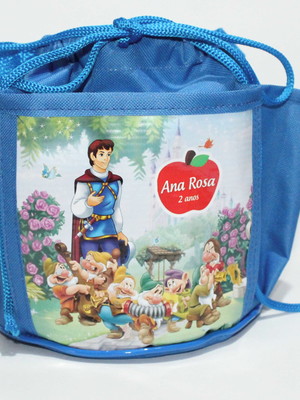 Bolsa bujão branca de neve azul