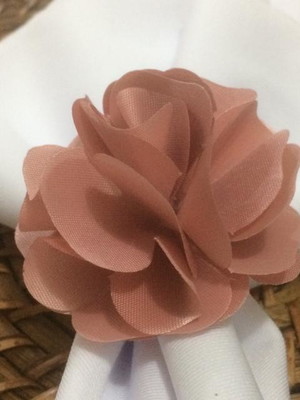Porta guardanapo rosa chá