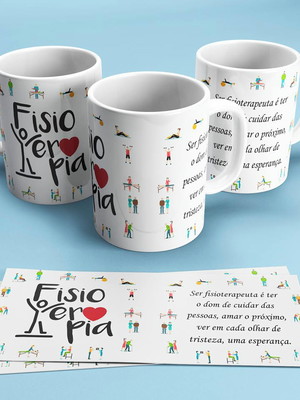 Caneca profissões - fisioterapia