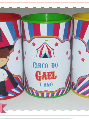 Cofrinho personalizado - circo