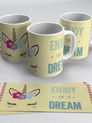 Caneca unicórnio enjoy and dream