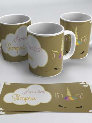 Caneca unicórnio acredite sempre