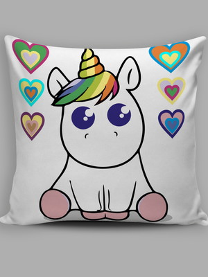 Mini almofadas unicórnio