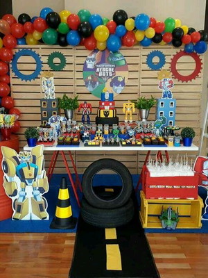 Decoração transformers rescue bots