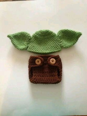 Conjunto mestre yoda newborn croche