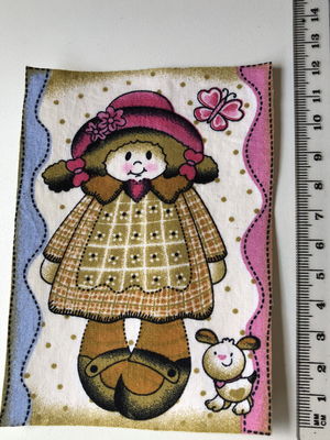 2 patch aplique termocolante boneca #4 ( 2 unidades )