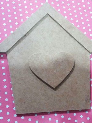Casinha com coração 20 cm