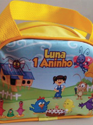Bolsinha galinha pentadinha 20x14