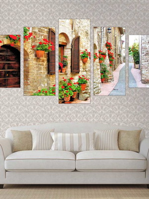 Quadro flores em roma tela canvas fw16c5p