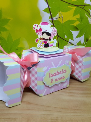 Caixa bala scrap doceria