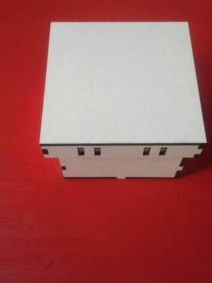 Caixa 15x15 branca c/ passa fitas