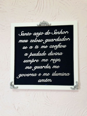 Quadro oração santo anjo