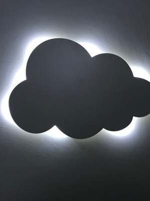 Nuvem luminosa decorativa quarto de bebê led