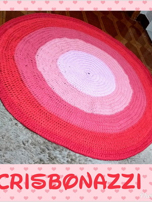 Tapete redondo fio de malha 1,50 cm