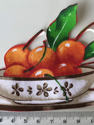 2 patch aplique termocolante prato com frutas ( 2 unidades )