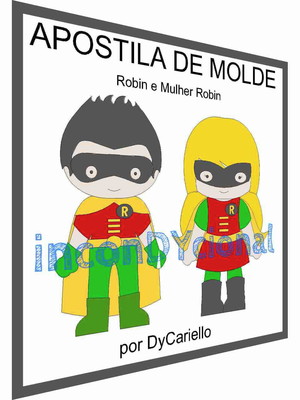 Apostila digital com robin e mulher robi