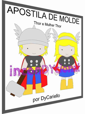 Apostila digital com thor e mulher thor