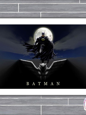 Quadro batman com moldura