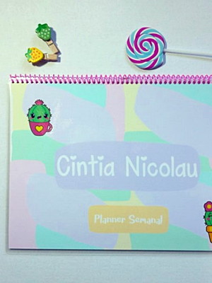 Desk planner mensal - cactos
