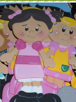 Aplique turma do chaves em eva 25cm