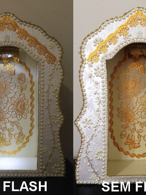 Oratório dourado texturizado - 40cm