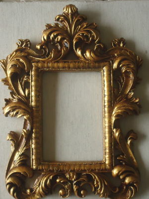 Espelho retangular ouro velho