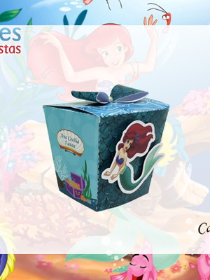 Caixa sushi a pequena sereia