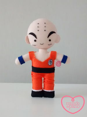 Kuririn dragon ball em feltro