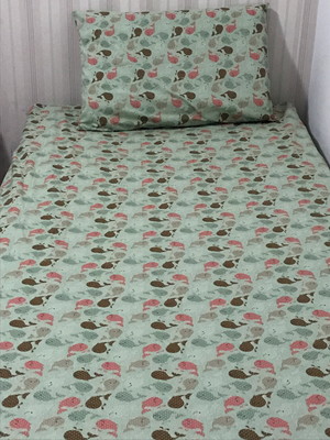 Lençol elástico com fronha-cama solteiro