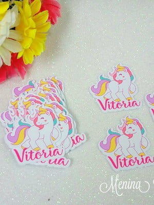 Aplique tubete unicornio
