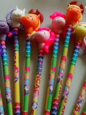 Lápis com ponteira, my little pony