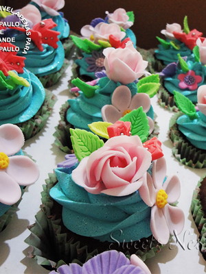 Cupcake jardim