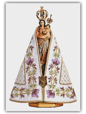 Nossa senhora de nazaré - gráfico ponto cruz