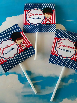 Pirulitos personalizados soldadinho de chumbo