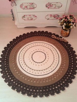 280,00tapete de croche 1 metro